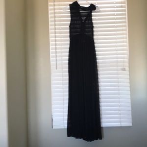 A maxi see through dress